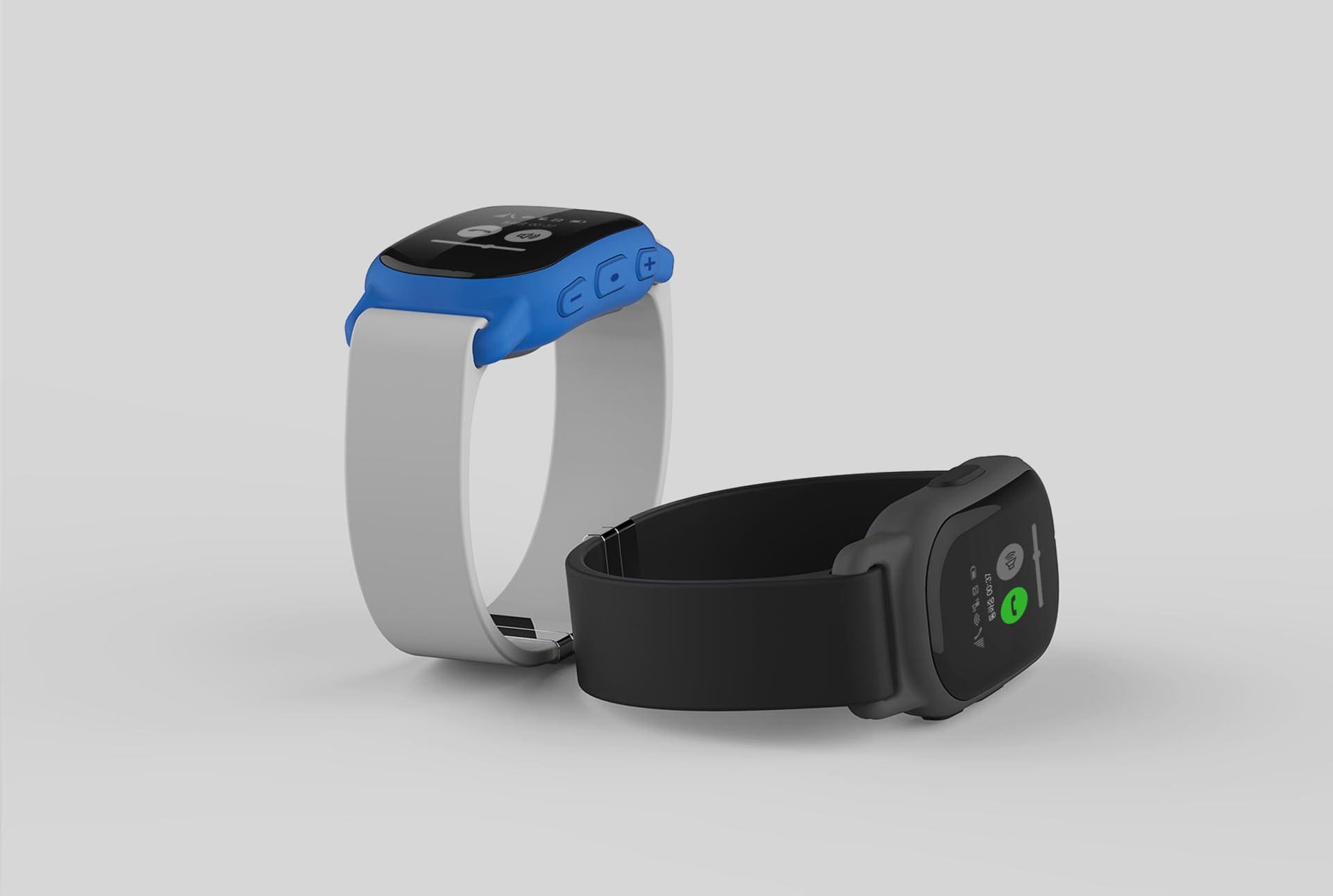 Wearable Device Kids Phone 제품디자인 화이트 블랙