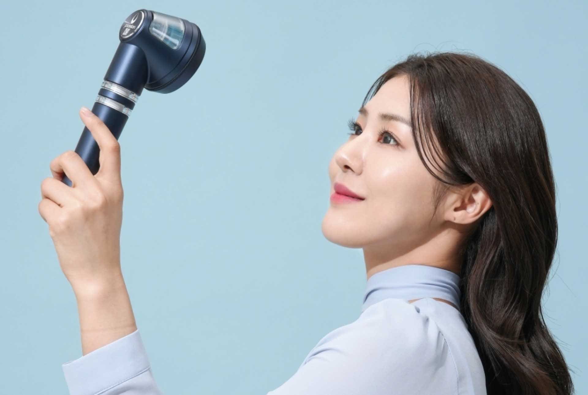 필터샤워기 제품디자인 모델인증 사진