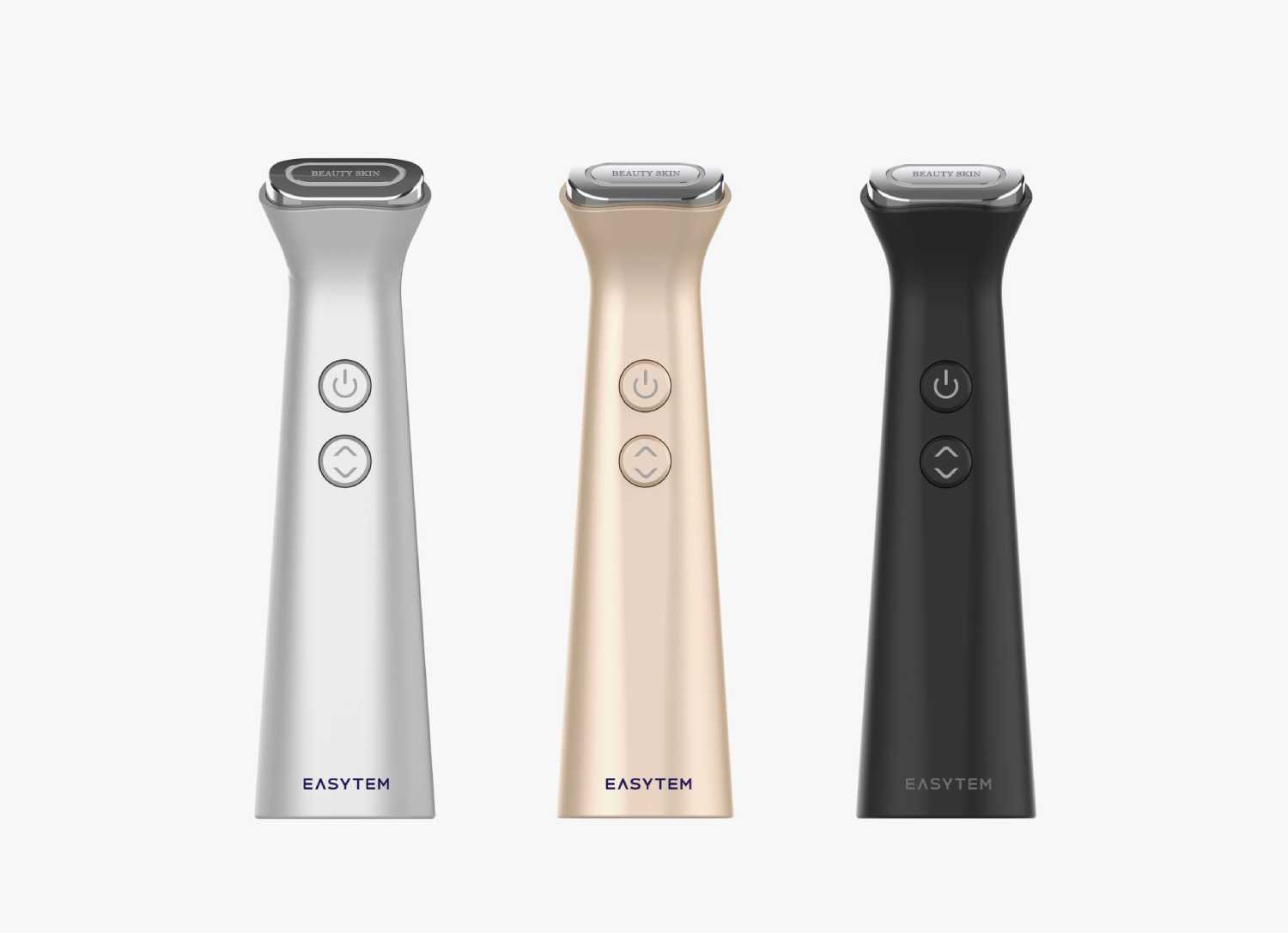 이지템 프리미엄 뷰티 스킨 디바이스 3종 세트 (실버, 골드, 블랙) 정면 이미지